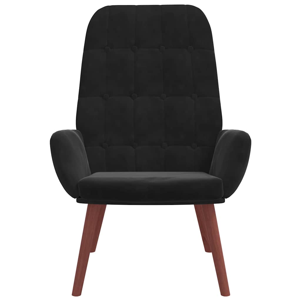 Relax Armchair Black Velvet