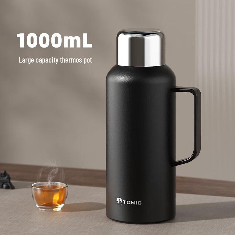 TOMIC 1L Double-Wall Stainless Steel Vacuum Flask