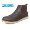 Warmes Plüschfell Winter Herren Chelsea Boots Neue Mode Bequeme Mann Stiefeletten Echtes Leder Gummiband Business Casual Schuhe