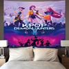 1 K-Pop Demon Hunters Print Tapestry Multi Size Living Room Wall Art Decoration Background Cloth Machine Washable Space Pendan