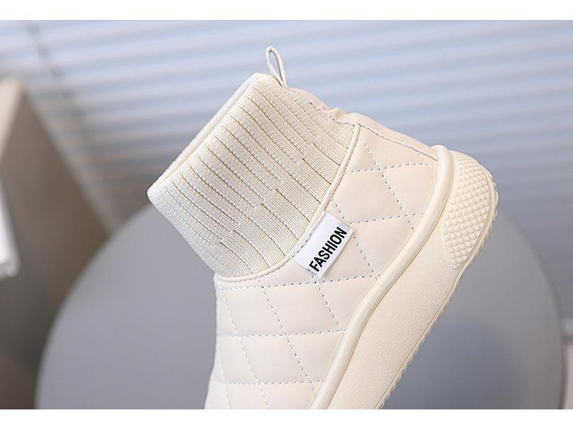 2025 Kids' Stylish Korean Snow Boots: Fleece-Lined, Warm Cotton Loafers for Boys & Girls, New Winter Style.