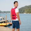 Portable Foldable Buoyancy Vest with Four Adjustable Buckles Reflective Design for Water Safety and Outdoor Activities