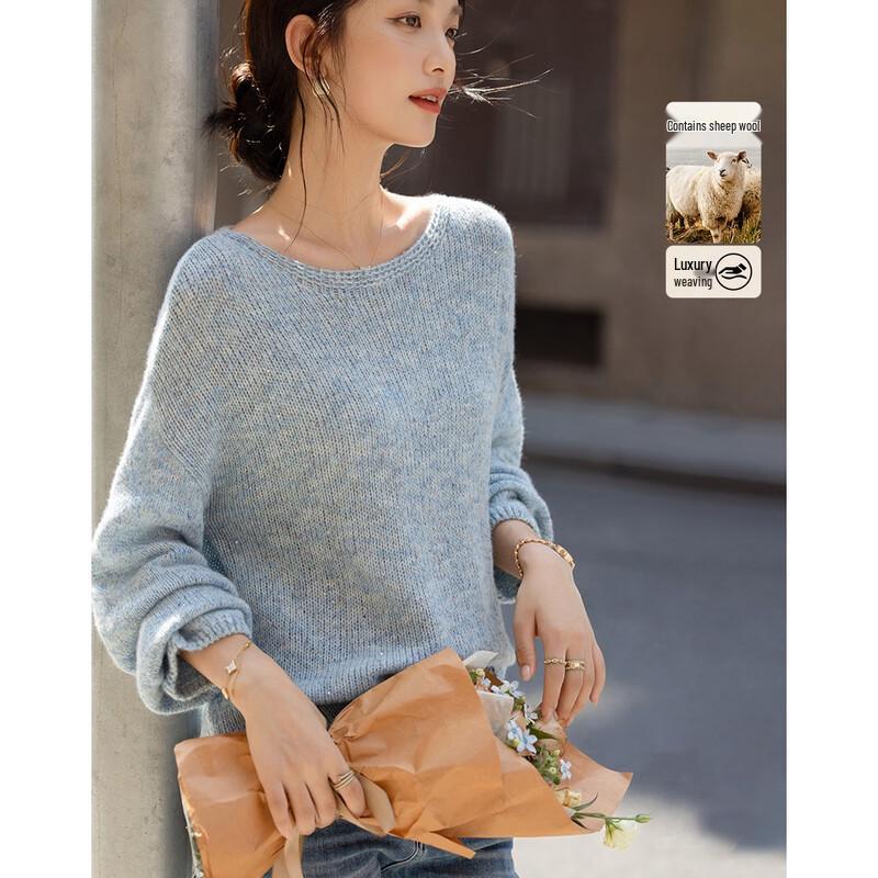 

Demana Women s Gradient Lamb Wool Knitted Sweater XL