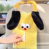 Creative Puppy Car Tissue Box Cartoon Seat Back Tissue Hanging Bag 3D Hanging Armrest Box  Hotel