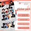 Korean Star Laser Sticker Pack - 50 Sheet DIY Stationery Decoration