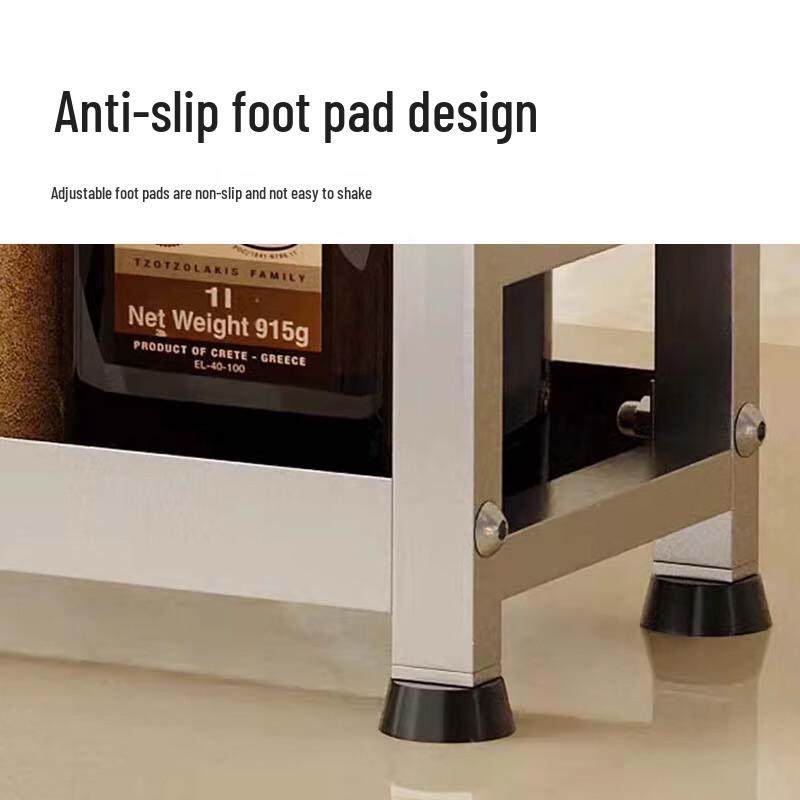 3-Tier Stainless Steel Countertop Kitchen Storage Rack