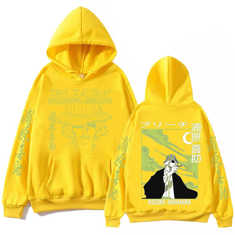Bleach Urahara Kisuke Anime Hoodie For Men Women Pullover Tops Winter Long Sleeves Fleece Sweatshirt Clothing