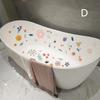 Floral Pattern Bathtub Appliques, Waterproof Non-Slip Bathtub Sticker, Bathtub Wall Decals, Bathroom Toilet Decorative Adhesive