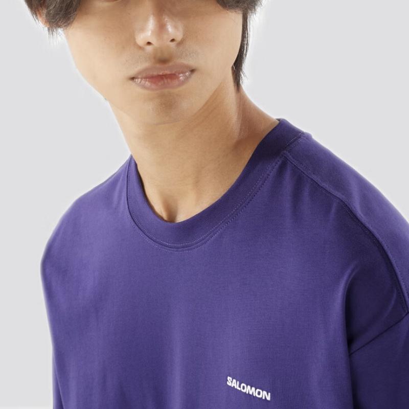 New SALOMON T Shirt Men's Starlight Purple C25275