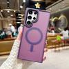 Luxury Matte Translucent Wireless Charging For Magsafe Case For Samsung Galaxy S23 S22 Ultra 23 Plus Shockproof Phone Cover