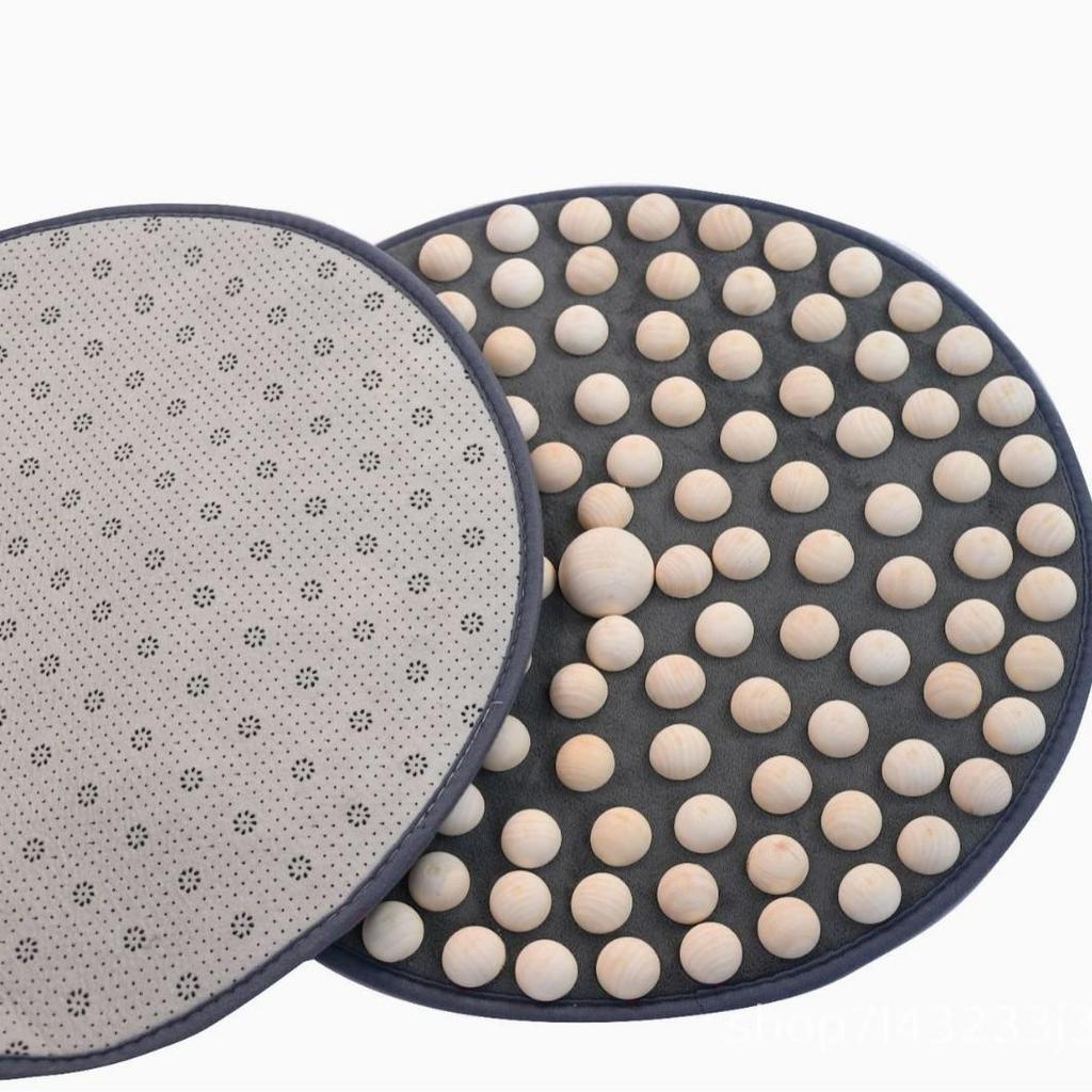 Acupressure Foot Mat: Solid Wood Traditional Chinese Medicine Floor Mat for Unblocking Meridians and Indoor Massage.