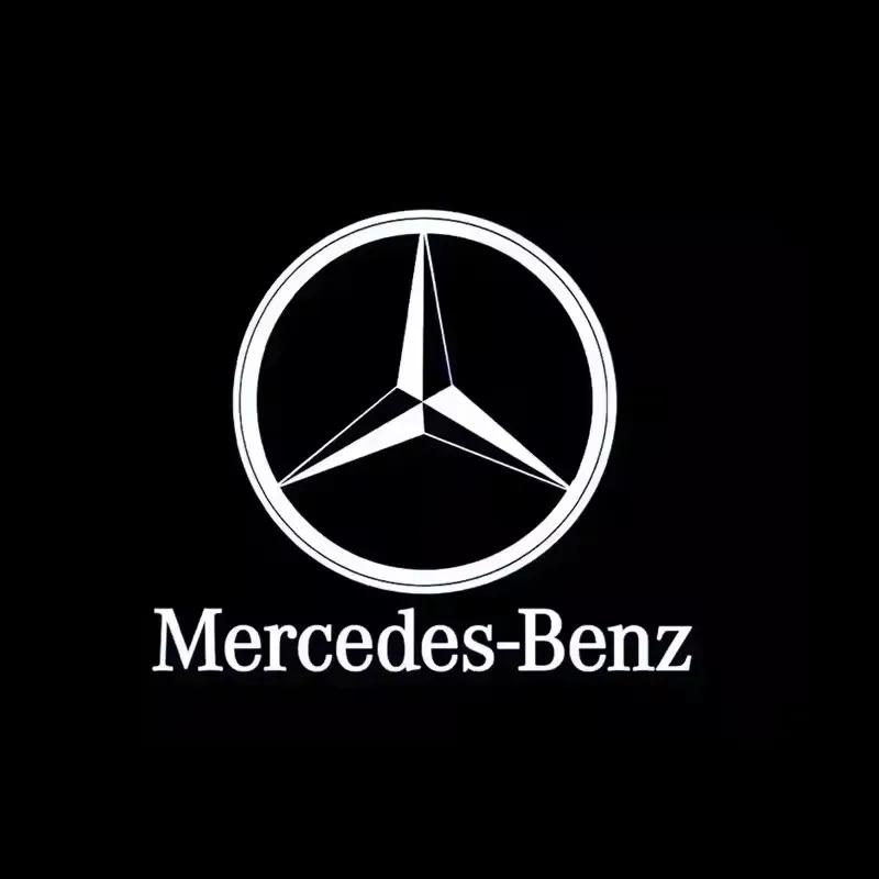 2PCS LED Car For Mercedes Benz Door Welcome Lamps Logo Emblem Ghost Shadow Light Auto Accessories CLA CLS C218 W218 A207 C207 C1