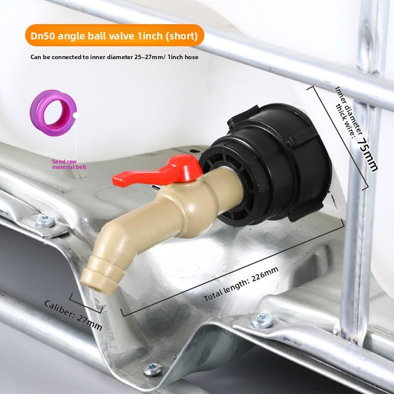 

S60x6 Coarse Thread IBC Water Tank Adapter 1/2 3/4 1 Garden Hose Pipe Fittings Drain Connector