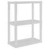 Plastic Shelves Garage Storage Shelving Unit 3-Tier 39"H X 14"D X 30"W White-300 Lb Total Capacity