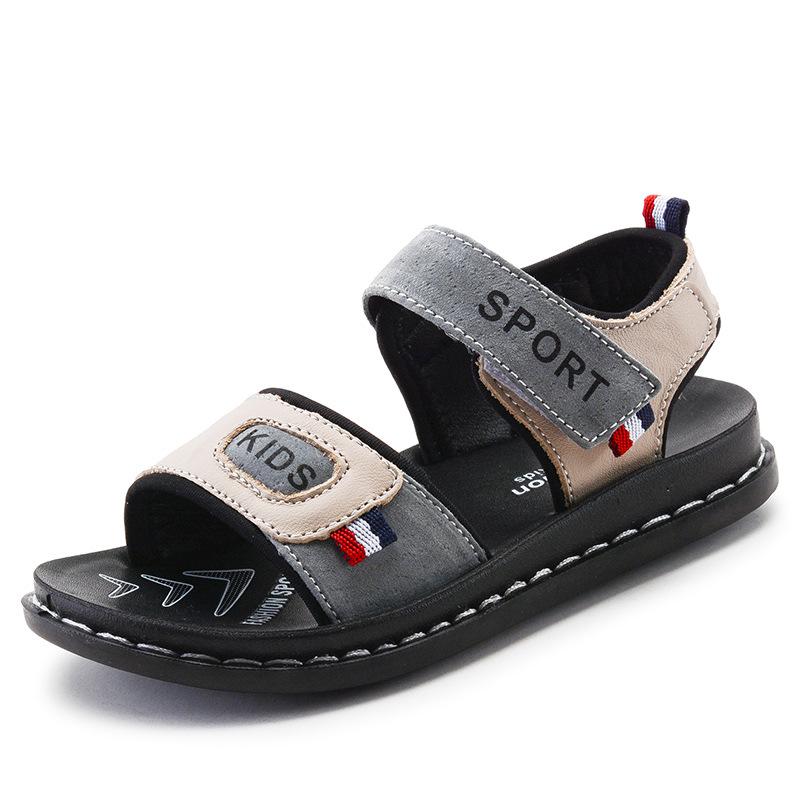 Boys Sandals Summer Kids Shoes Boys Beach Shoes 26 бежевый