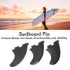 3Pcs/Set Surfboard Fin PVC Fiberglass Longboard Ocean Broad Thruster Fins Surf Accessories