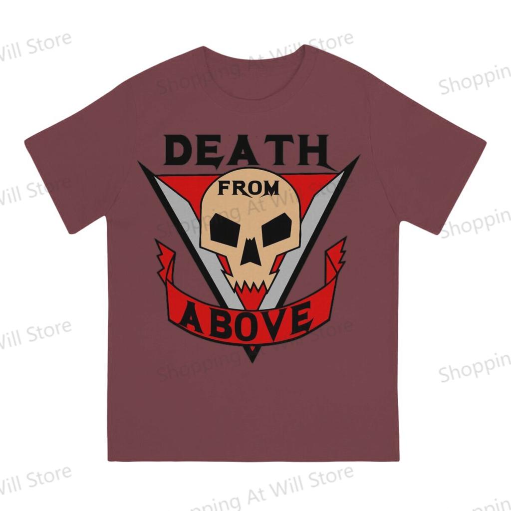 Summer Unisexs and Womens Tshirts Starship Troopers Death from Above Novelty Cool Tshirt Street Clothing SXL