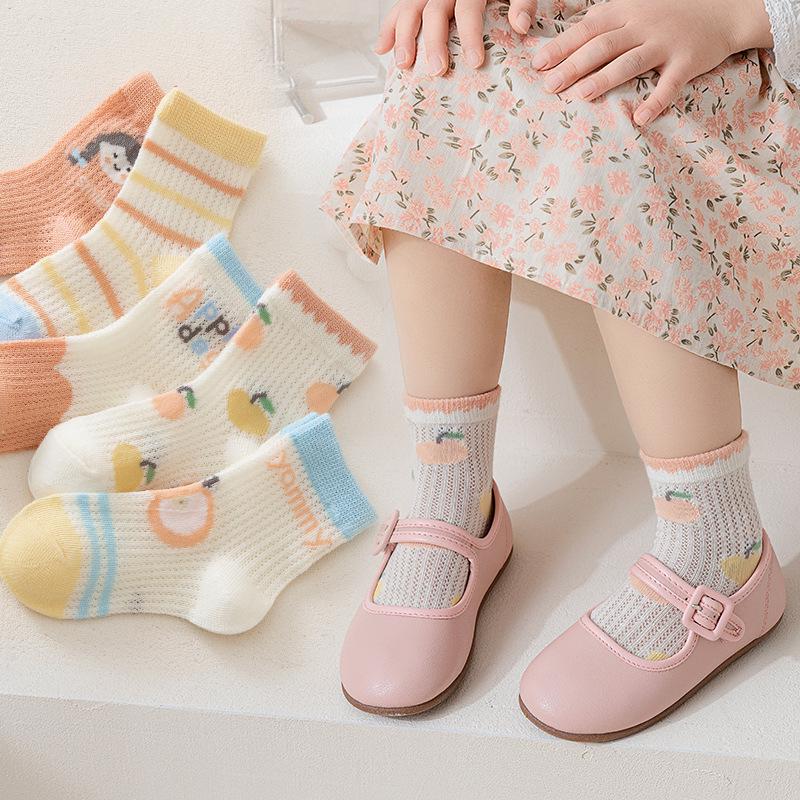 New Class A Children's Spring & Summer Fashion Socks for Boys & Girls - Thin Style for Newborns & Kids