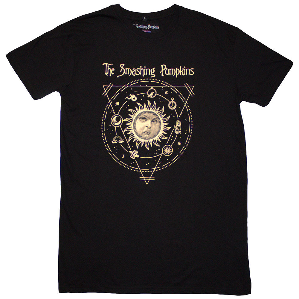 The Smashing Pumpkins Ladies TShirt Dress Celestial Sun Black OFFICIAL NEW XL