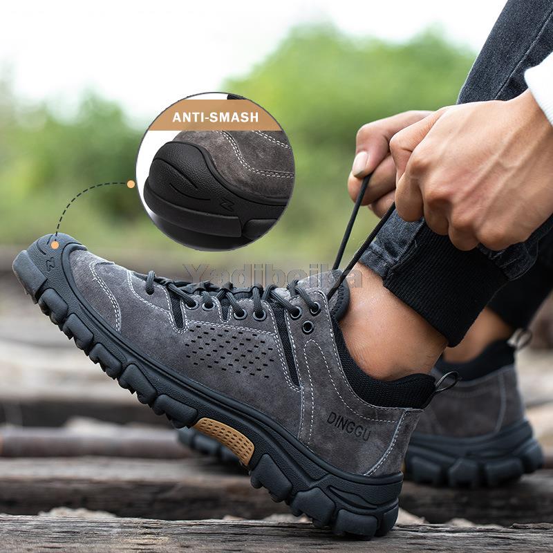 Construction Male Industrial Shoes Anti-smash Anti-puncture Work Shoes Indestructible Safety Shoes Men Steel Toe Sneakers