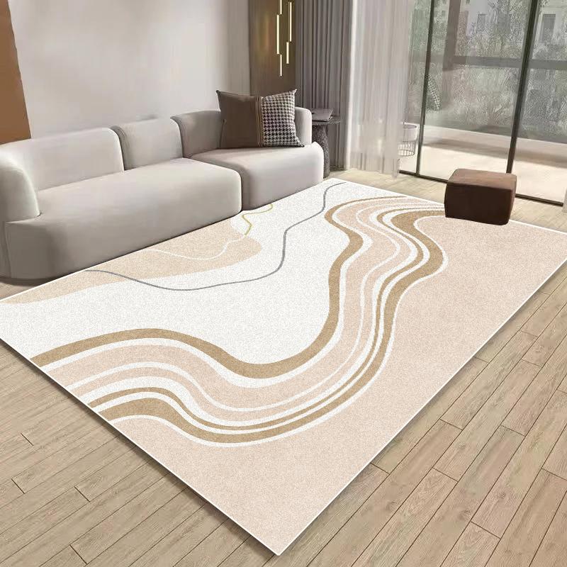 Modern Simple Carpet for Living Room Large Area Decoration Rug Non-slip Bedroom Lounge Light Luxury Rugs Washable Sofa Table Mat