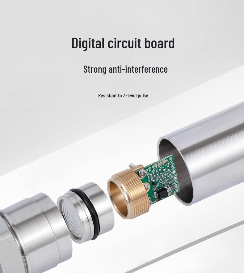 Explosion-Proof Silicon Pressure Sensor with Digital Display, 4-20mA: Ideal for Water, Hydraulic Oil, and Air Pressure Monitoring