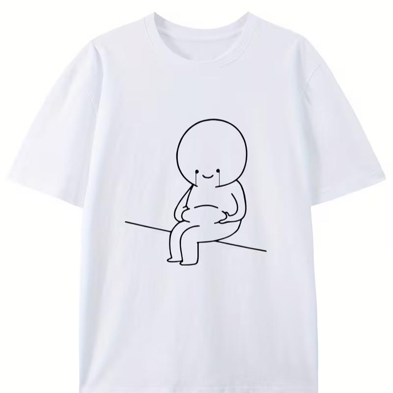 Shortsleeve Shirt For Summer Feeling Sad About Gaining Weight Creatively Designed Roundneck Tshirt Unisex And Unisex Casual Tees