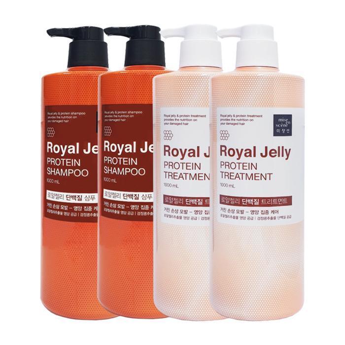 

mise en scène Royal Jelly Protein Shampoo 1000ml x2 + Treatment 1000ml x2 (13915046)