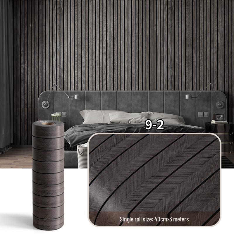 

3D Самоклеюча Водонепроникна Декоративна Панель на Стіну під Дерево 40cm x 3m