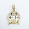 Alloy Supply Hip Hop Cuban Chain Full Diamond Coldfaceemoji Emoji Pendant Jewelry
