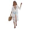 Chic Lace Beach Cardigan: Stylish Sun Protection Bikini Cover-Up