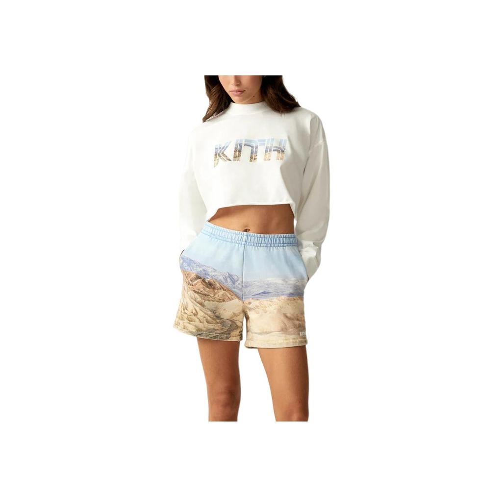 Kith Cotton All Over Print Elastic Casual Shorts Women Shorts Lalima KHW060288-464