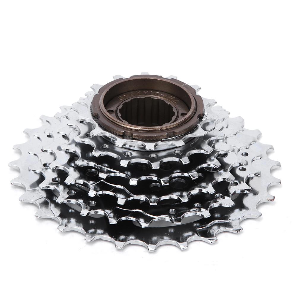 Pinion Bicicletă Cromat Roată Liberă Spate Accesoriu de Înlocuire pentru Bicicletă Montană 6 viteze