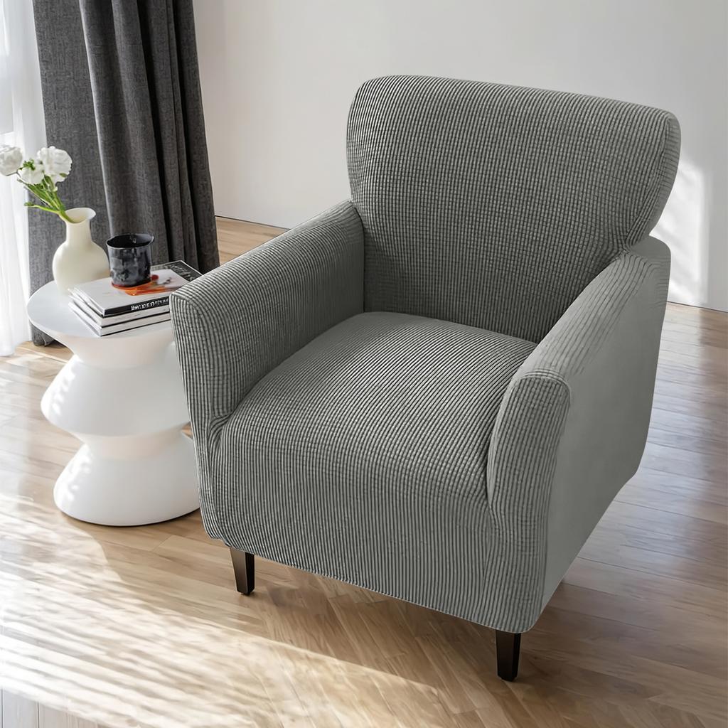 TPU coated waterproof fleece small sofa cover elastic solid color single universal sofa cover