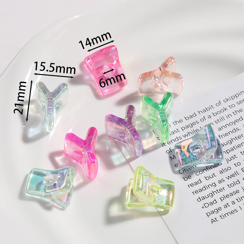 5pcs Transparent Acrylic Letter Beads Random Mixed A-Z Alphabet Spacer Beads for DIY Bracelet Necklace Jewelry Making Findings