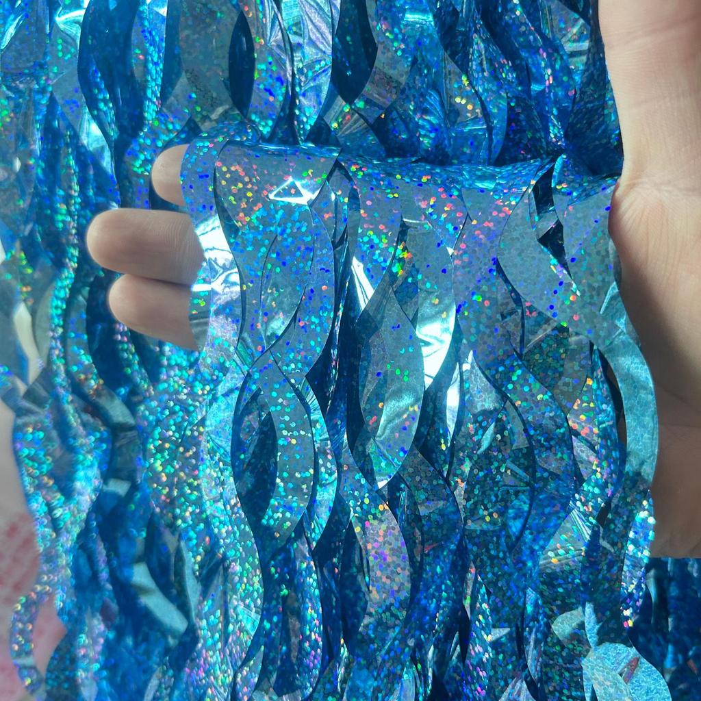 New Ceramic Scimitar S-Shaped Party Tinsel Garland Curtain