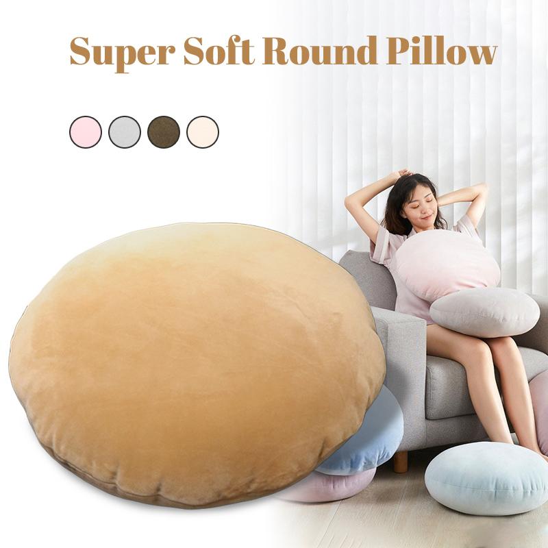 Japanese Style Round Cushion With Fillings Tatami Floor Seat Mat Super Soft Velvet Meditation Cushion Futon Home Chair Cushion