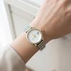 Stylish Women's Stainless Steel Quartz Watch with Calendar & Strap