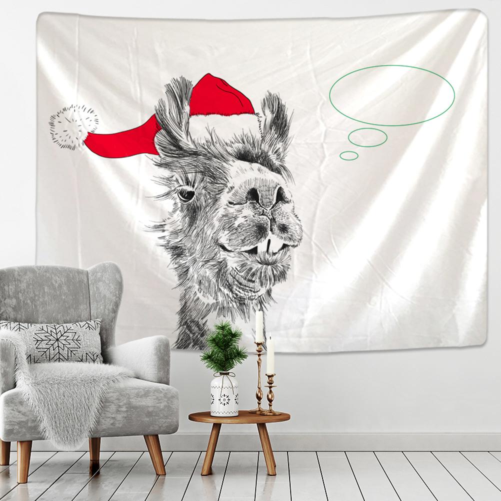 Merry Christmas Christmas atmosphere printed pattern tapestry home living room bedroom wall decoration tapestry