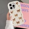 Soft Phone Cover Case for iPhone 17 Air 15 Plus 12 14 8 16 Pro Max 13 XR 11 Pink Bow