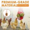 8Pcs Chicken Vegetable Net String Bag Fruit Hanging Feeder with Hook Large Capacity Feeding Tool for Hen Goose Duck Large Birds