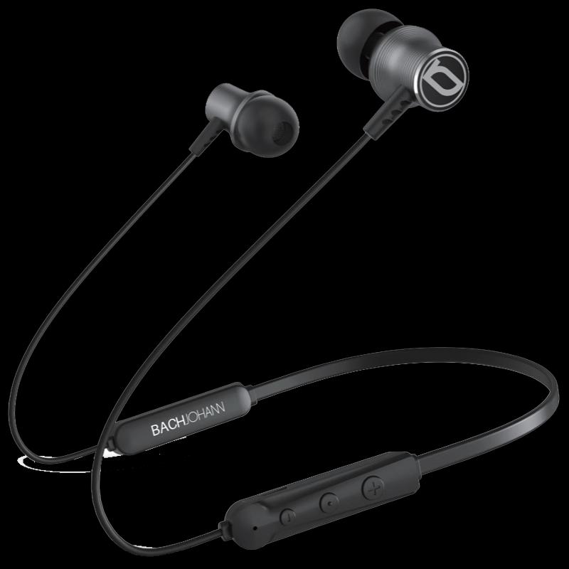 Bach Johann BT02 Wireless Noise-Cancelling Neckband Sports Earphones