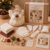 DIY Snowman Sewing Set Christmas Felt Craft Kit, Handmade Santa Gingerbread Elf Creative Art Activity Angel Material Holiday Supplies for Kids Adults