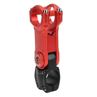 Adjustable Bike Hollow Stem CNC Machining Bicycle Handlebar Extender for Mountain Road Bike Red and