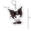 Sanrio Kuromi Pink Cat & Puppy Acrylic Keychain Anime Pendant