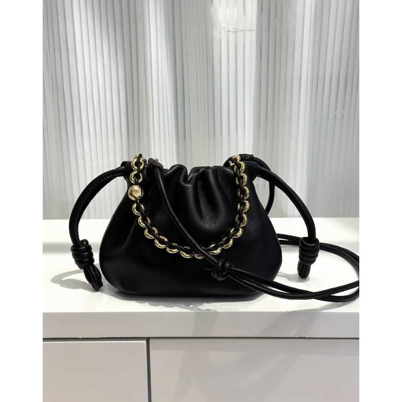 

Мини-сумка из овчины, новая расслабленная наплечная сумка, сумка-мессенджер, ленивый стиль, кожаная женская сумка 23-15-4.5cm чёрный