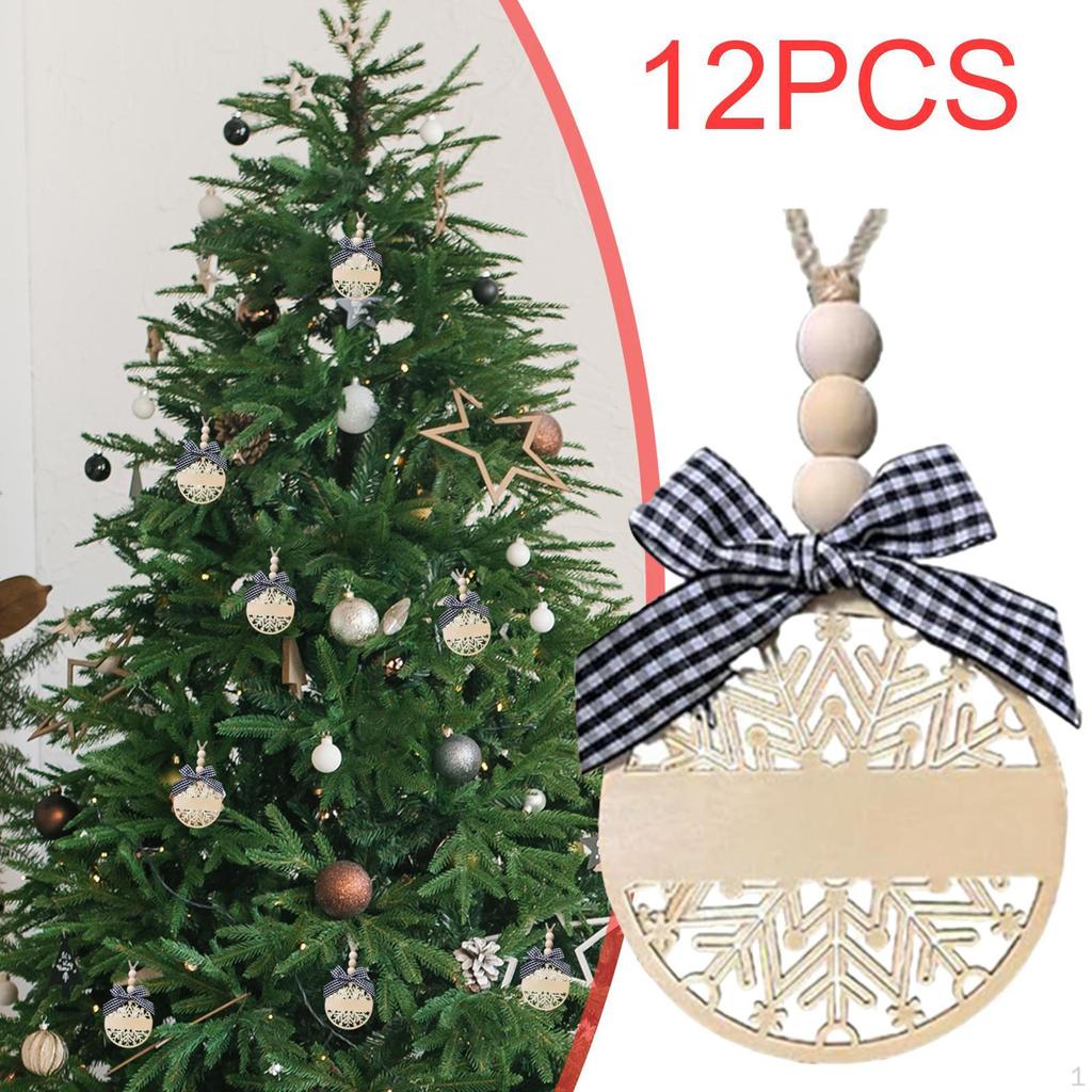 12 Pieces Christmas Stocking Name Tags Tree Ornament Signs Label Stockings