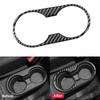 For Jeep Wrangler JK 2011-2017 4-Door Models Car Water Cup Holder Trim Cover Sticker Protector Real Carbon Fiber
