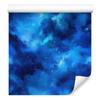 Watercolor Galaxy Wallpaper Blue, Azure and Navy Blue 50x1000