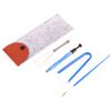 1Set Tastatur-Reinigungswerkzeug-Set, Metall-Tastenkappen-Abzieher, Schafthalter, Schalterabzieher, Schmierstift, Schmierbürste mit Aufbewahrungstasche